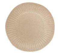 Assiette de Présentation en Faïence "Nyero" 32cm Beige
