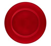 Atmosphera - Assiette de présentation Lisse Rouge