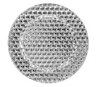 Assiette De Présentation ""pixel"" 33cm Argent