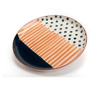 Amadeus - Assiette de présentation Sienna 32 cm en grès - Blanc