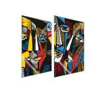 ASSIETTE DE PROTECTION EN VERRE POUR CUISINE 2x35x52 POP ART.