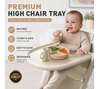 Assiette de repas pour bébé amovible, plateau pour chaise haute, accessoires pour chaise de repas pour enfants, compatibles avec les chaises de croissance Stokke Tripp Trapp. matt white