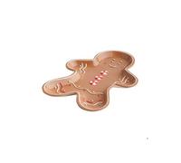 Assiette de Service Gingerbreadboy, beige, 2,5 x 30 x 22 cm, Home & You, Decoration Noel Interieur, Parfaites pour La Table