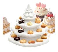 Assiette De Service Pour Œufs Farcis - Vaisselle De Fête En Forme D'arbre De Noël À 4 Couches - Support À 26 Trous Pour Assiettes À Œufs Farcis, Pour Fête, Thanksgiving, Pâques, Mariage, Barbecue, Fêt