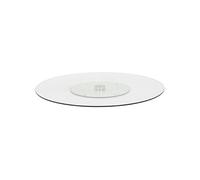vidaXL Assiette de service rotative, transparente 60 cm en verre trempé