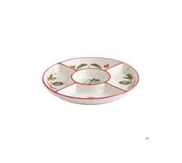 Assiette de Service Villago Multicolore 3 x 25,5 cm, Home & You, Decoration Noel Interieur, Parfaites pour La Table, Christmas