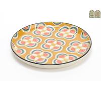 Assiette dessert Imany jaune 21 cm - 5 dont 1 offerte (lot de 6) Amadeus