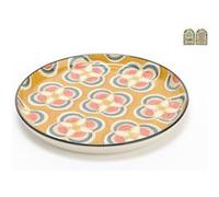 Assiette dessert Imany jaune 21 cm - 5 dont 1 offerte (lot de 6) - Amadeus - Jaune - Grès Jaune G