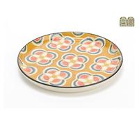 Assiette à dessert Imany jaune en céramique 21 cm - 5 dont 1 offerte (lot de 6) - - Jaune - Grès