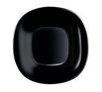 Assiette dessert Luminarc verre trempé noire 19,5cm Carine Neo 06492