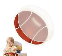 Assiette divisée en silicone pour enfant en ballon rugby - Entraînement d'auto-alimentation - Assiette divisée - Accessoire d'alimentation pour enfants Lingjiong