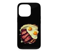 Assiette d'œufs de Steak drôles et Cool pour Le Petit déjeuner Coque pour iPhone 13 Pro