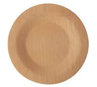 Assiette en bambou 'pure', sans compartiment, 180 mm