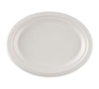 Assiette en canne à sucre, ovale, 265 x 200 mm