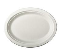 Assiette en canne à sucre 'pure', ovale, 260x220 mm