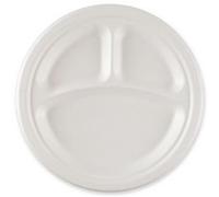 Assiette en canne à sucre, rond, 260 mm