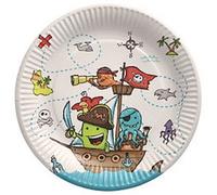 Assiette en carton 'Pirates', rond, 230 mm