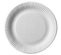 Assiette en carton 'pure', rond, 190 mm, blanc