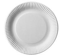 Assiette en carton 'pure', rond, 230 mm, blanc