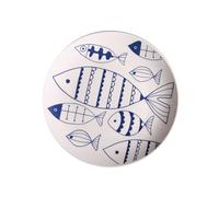 Assiette en Céramique 8 Pouces Peinte à Main, Plat de Table | Vaisselle pour Repas Quotidiens, Style Artistique et Joli, Finition Émaillée Brillante, Service de Table