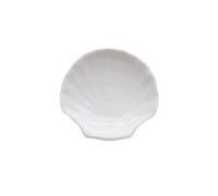 Assiette En Céramique Blanche Forme De Coquillage, Plateau Rangement For Bijoux, À Dîner, Vaisselle For Petit-déjeuner, Accessoires Photo Pour colliers et bracelets(S diameter 7.5cm)