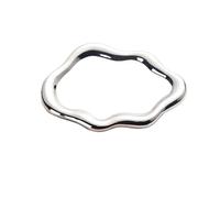 Assiette en céramique simple blanche/argentée for la maison, dessert, bijoux, rangement, nuage Pour colliers et bracelets(Silvering)