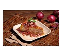 Assiette en feuille de palme 'pure', carré