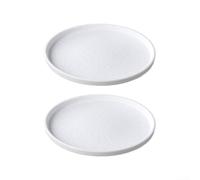 Assiette en Mélamine Réutilisable 28cm Texture Pierre(20.7cm)