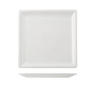 Assiette En Porcelaine, 25,5x25,5 Cm, Blanc H&H