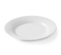 Assiette en porcelaine blanche OPTIMA, diamètre 210 mm, lot de 12 - Hendi 770856
