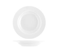 Assiette En Porcelaine Ischia Blanche Fond Cm23