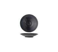 Assiette en porcelaine noire, ronde, uni, lave-vaisselle, four, approuvée pour les aliments - Bloomingville, Yoko - Ø16x3 cm