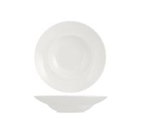 Assiette En Porcelaine Pastabowl Blanche 23 Cm Saturnia