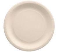 Assiette en résidus agricoles 'pure', rond, naturel