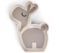 Assiette en silicone avec ventouse Lalee Sable