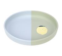 LÄSSIG Baby Silikon Kinderteller/Silicone Plate Happy Fruits Lemon