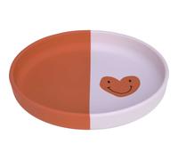 LÄSSIG Bol pour enfant sans mélamine, sans BPA, en biocomposite/Bowl Geo, powder pink