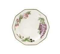 Assiette En Terre Cuite Victorienne Verger Fruits 20 Cm, Multicolore