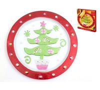 Assiette En Verre Ronde Sweet X-Mas 35 Cm Crazystock Sélection