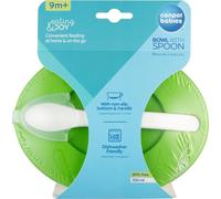 Assiette et cuillère pour bébé Canpol, vert, 1 pièce - Durable et sans substances nocives