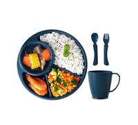 Assiette Générique Compartiment Assiettes Réutilisables à Cloisons Divisées Ustensiles de Cuisine et de Salle à Manger pour Maison