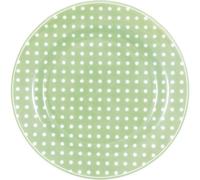 Assiette Greengate DOTTY PALE GREEN Verte Avec Des Points Blancs 20 cm
