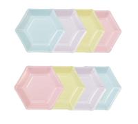Assiette jetable Talking tables - PASTEL-PLATE-HEX-L