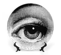 Assiette Lina Cavalieri, Assiette Décorative Murale, Décoration Murale Mysterious Face Plate, Y Compris Support Et Crochet À Ressort Spécial,style-19,10inch