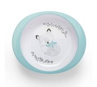 Assiette melamine foret blanc TU