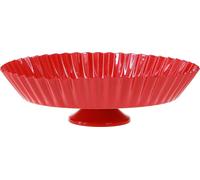 Assiette métallique Retro Assiette décorative Rouge, Vintage Ø24cm, 2 pièces Set