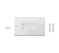 Assiette murale de pinceau, 1/2/3 Gang Plastic dans le câble mural Gestion du câble Passe à travers le cordon d'insertion du cordon Hider Outlet Panneau pour le théâtre domestique (1 gang)