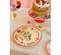 Assiette NATHALIE LÉTÉ enfant rice Red Kiss rouge TU