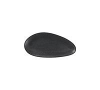 Olympia Assiette ovale Fusion 357x172mm, mm/14 pouces (lot de 4), noir/charbon, assiette de démarrage, assiette à dessert, DR090