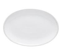 Assiette Ovale à Steak Friso Blanc 33,2 x 23 cm x 6 Costa Nova